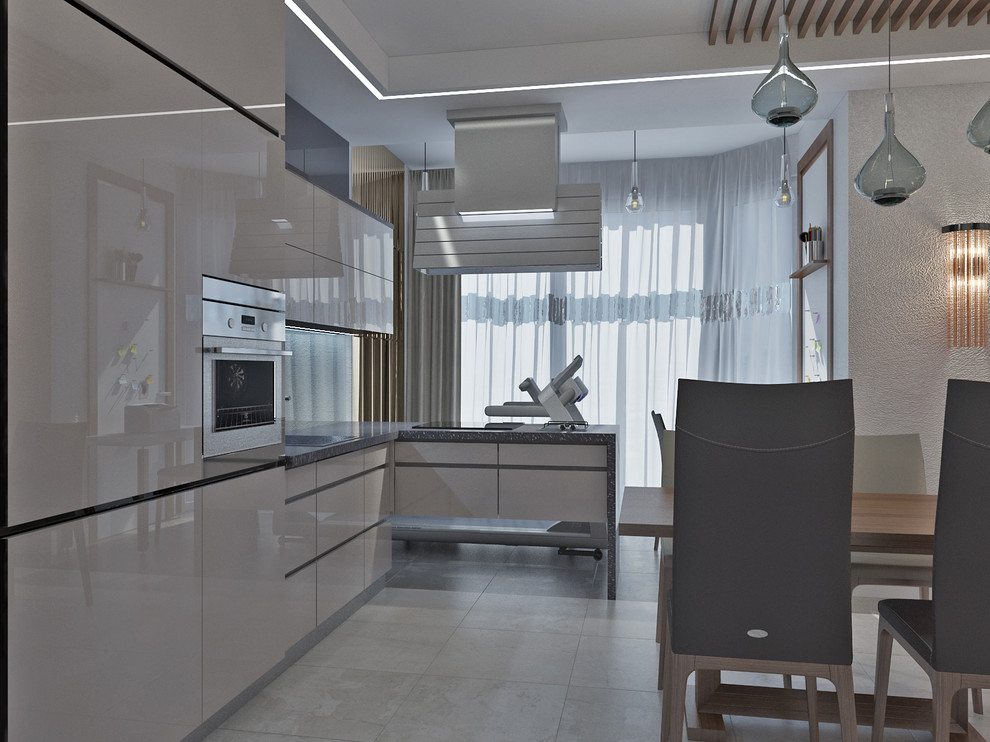 Квартира в смешанном стиле Лофт&АртДеко