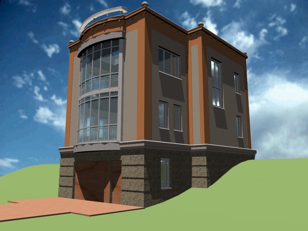 Обложка проекта: Коттедж на горке