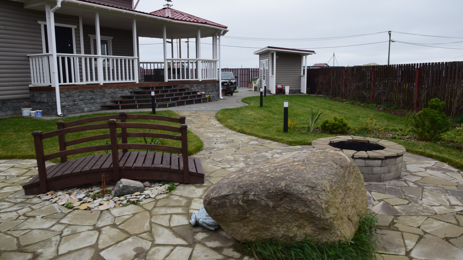 Обложка проекта: Площадка барбекю и зона с кострищем