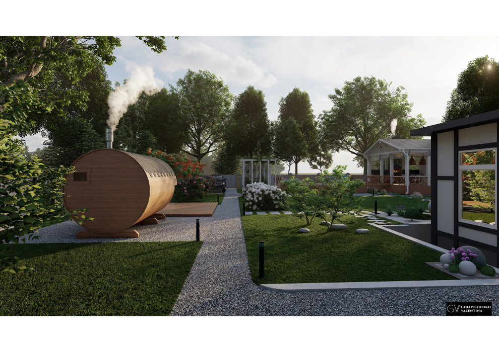 Концептуальный проект ландшафта частного дома