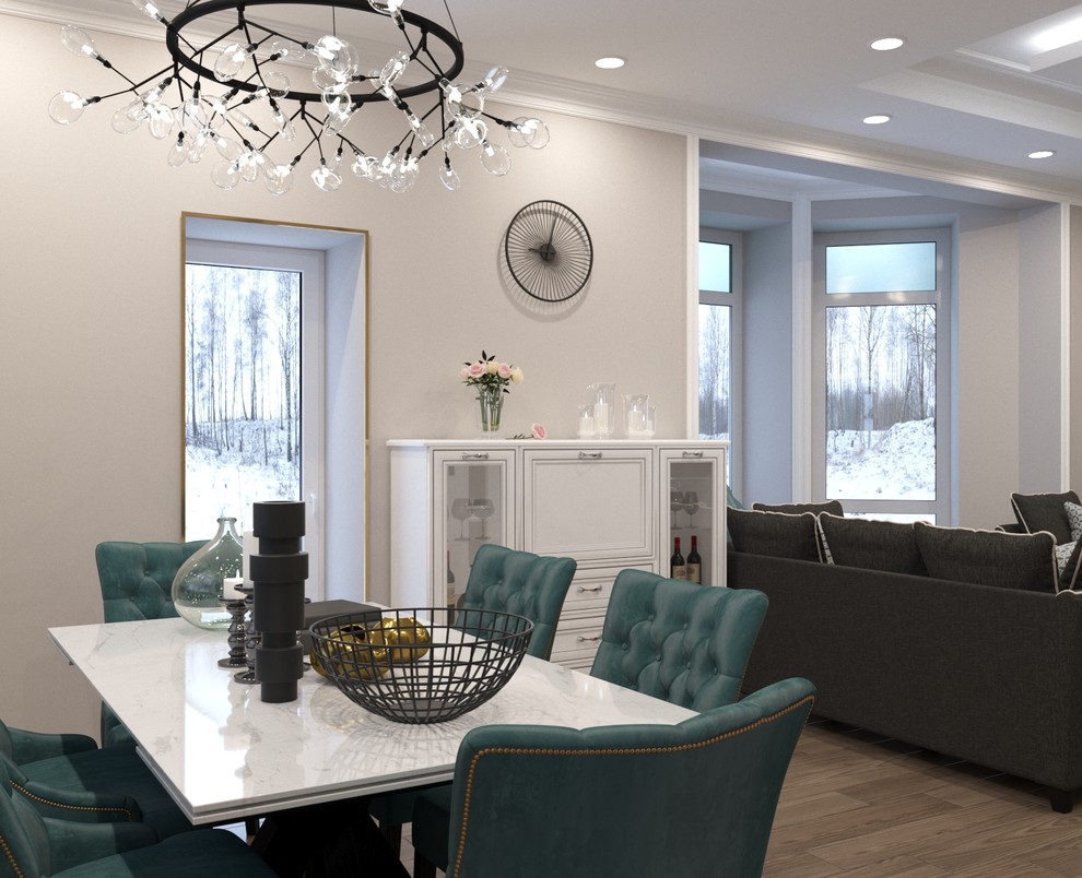 Проект реконструкции первого этажа дома в г. Отрадное, 75м.кв.