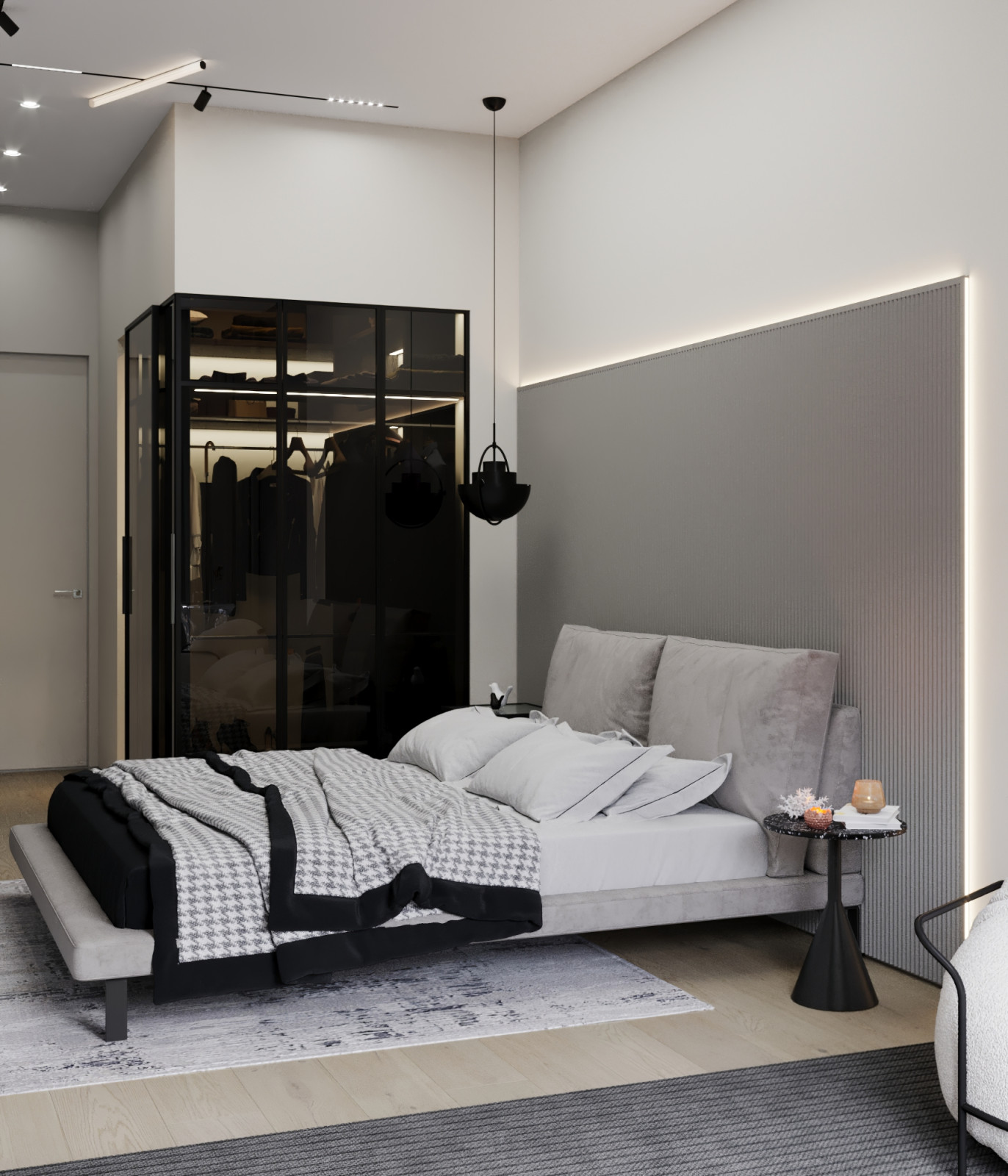 Квартира в серых тонах