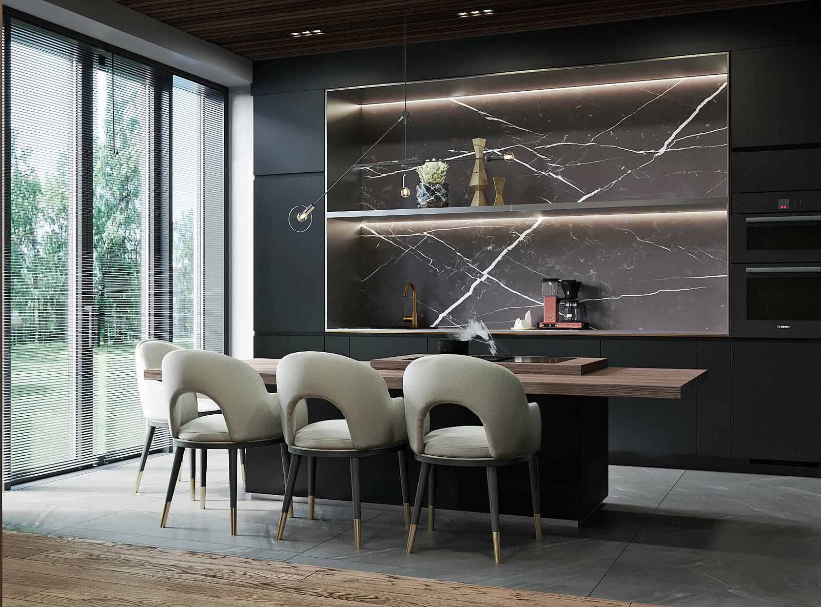 Дизайн интерьера загородного дома д. Никульское