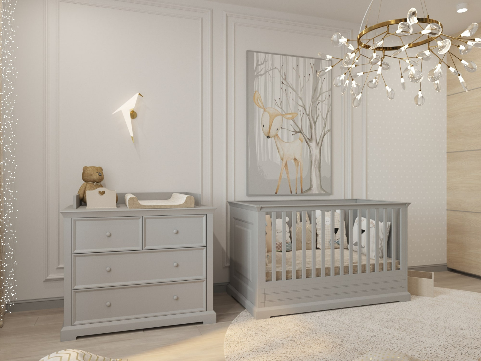 Элегантная неоклассика в бежево-серых тонах