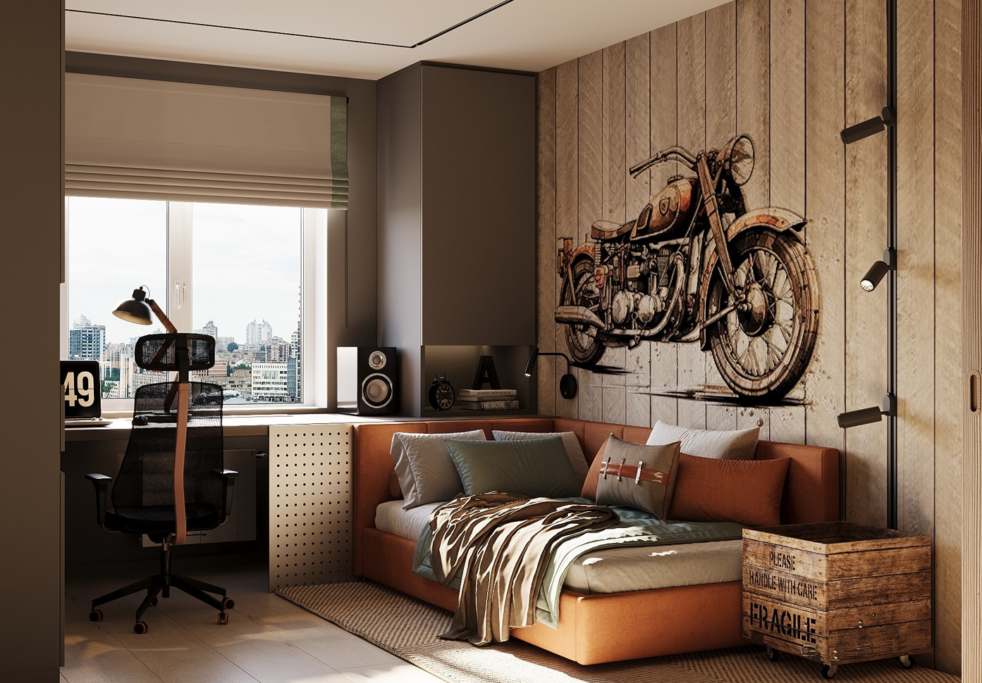 Детская для подростка в стиле Лофт