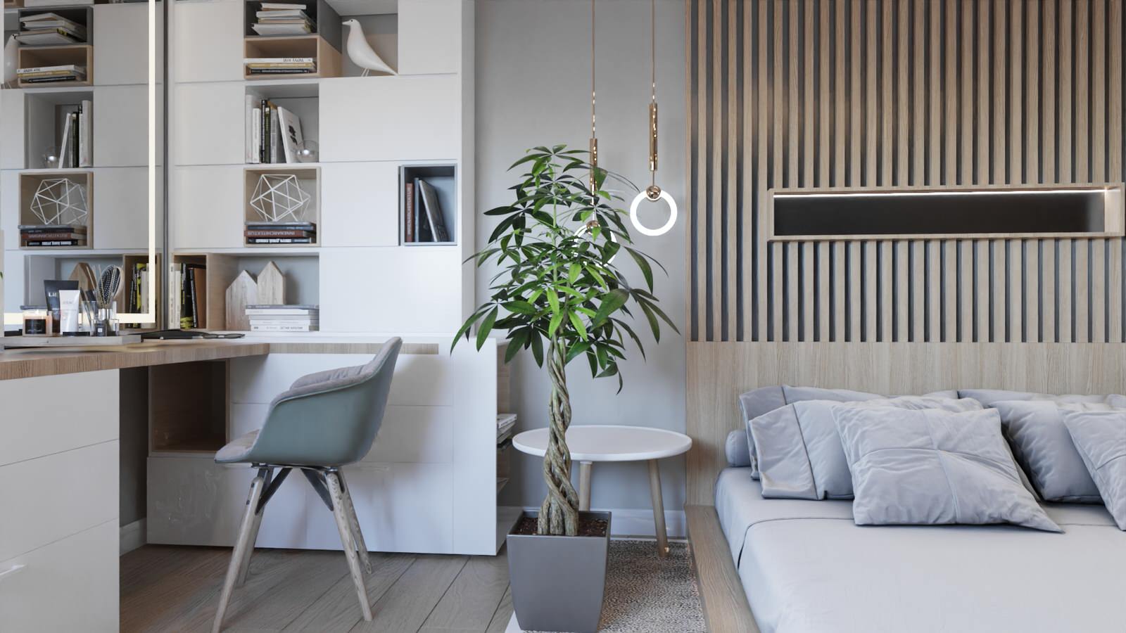 House_011_визуализация интерьера спальни дома в г. Ростов-на-Дону