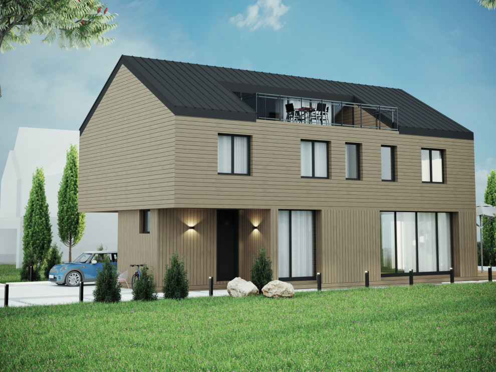 Дом в стиле экоминимализм 290 кв.м