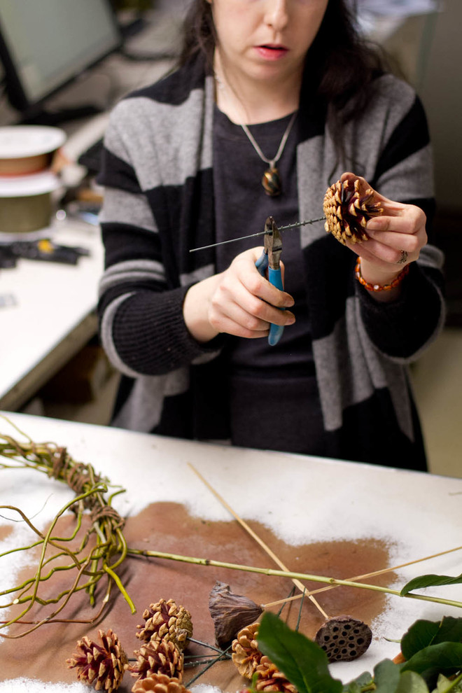 DIY: Как сделать рождественский венок на дверь своими руками