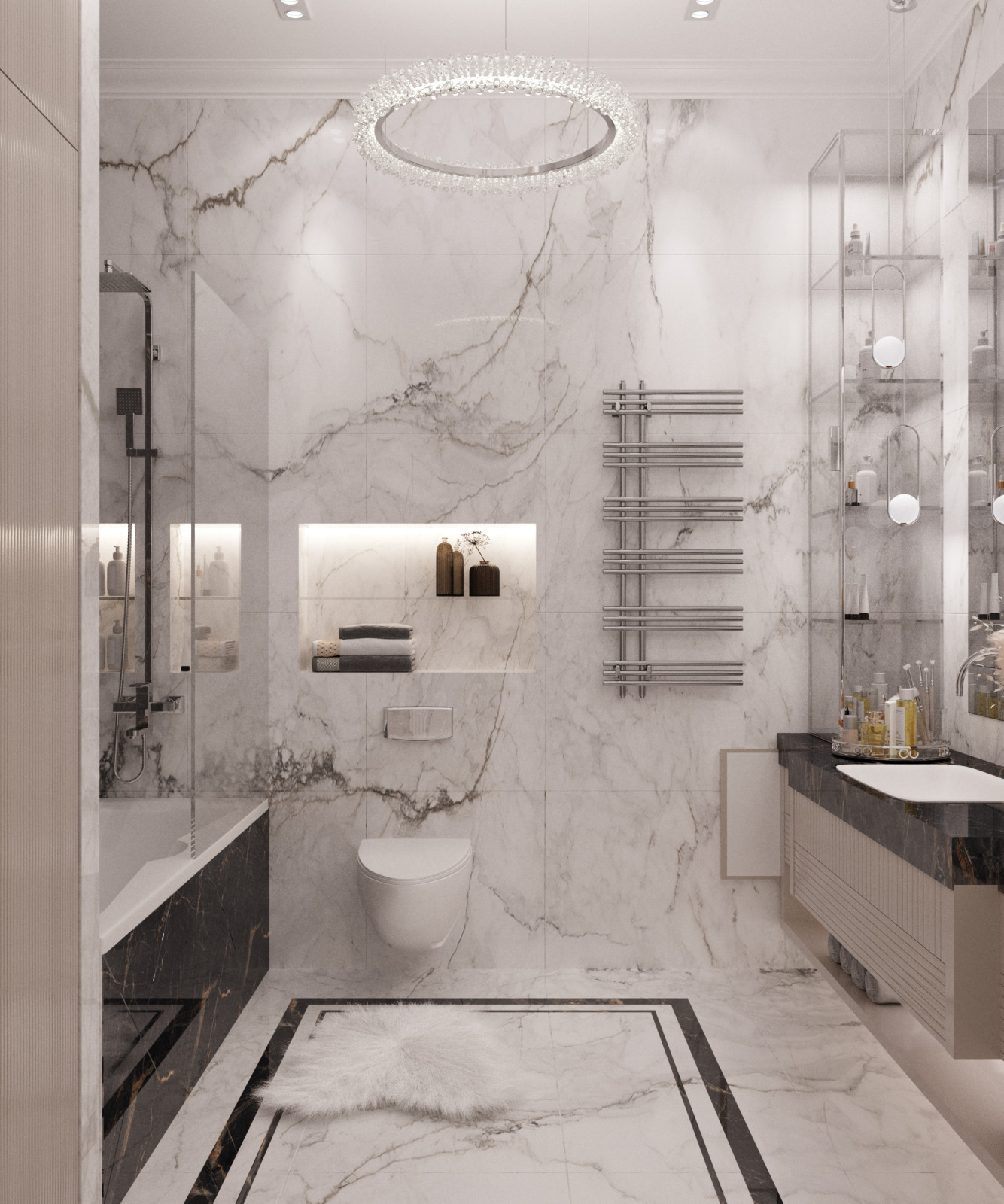 Визуализация интерьера помещений жилого дома