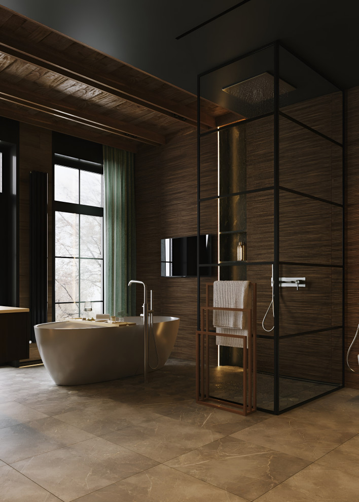 Большой санузел в доме