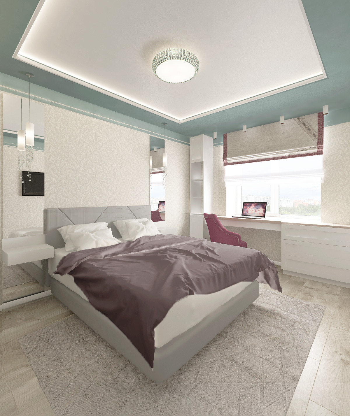 Обложка проекта: Двухкомнатная квартира - студия