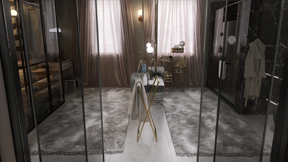 Дизайн интерьера двухкомнатной квартиры 160 кв.м. "Солнечная сторона"