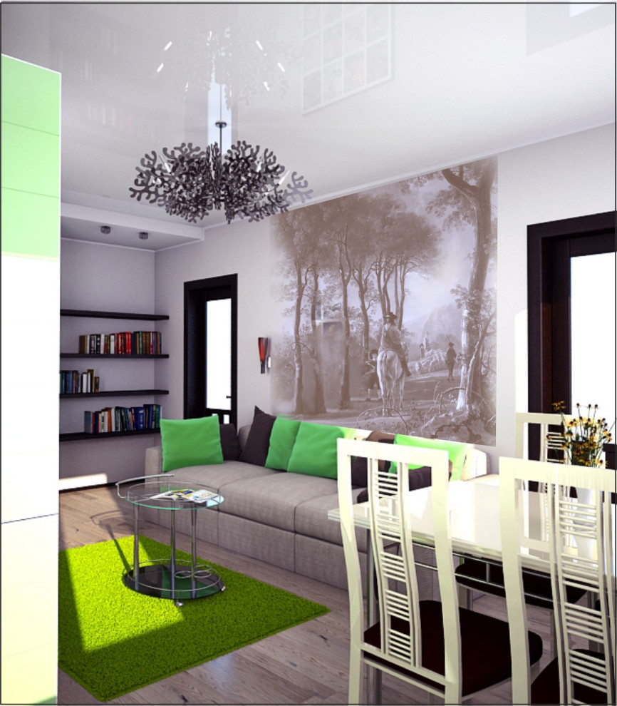 Дизайн кухни-гостиной