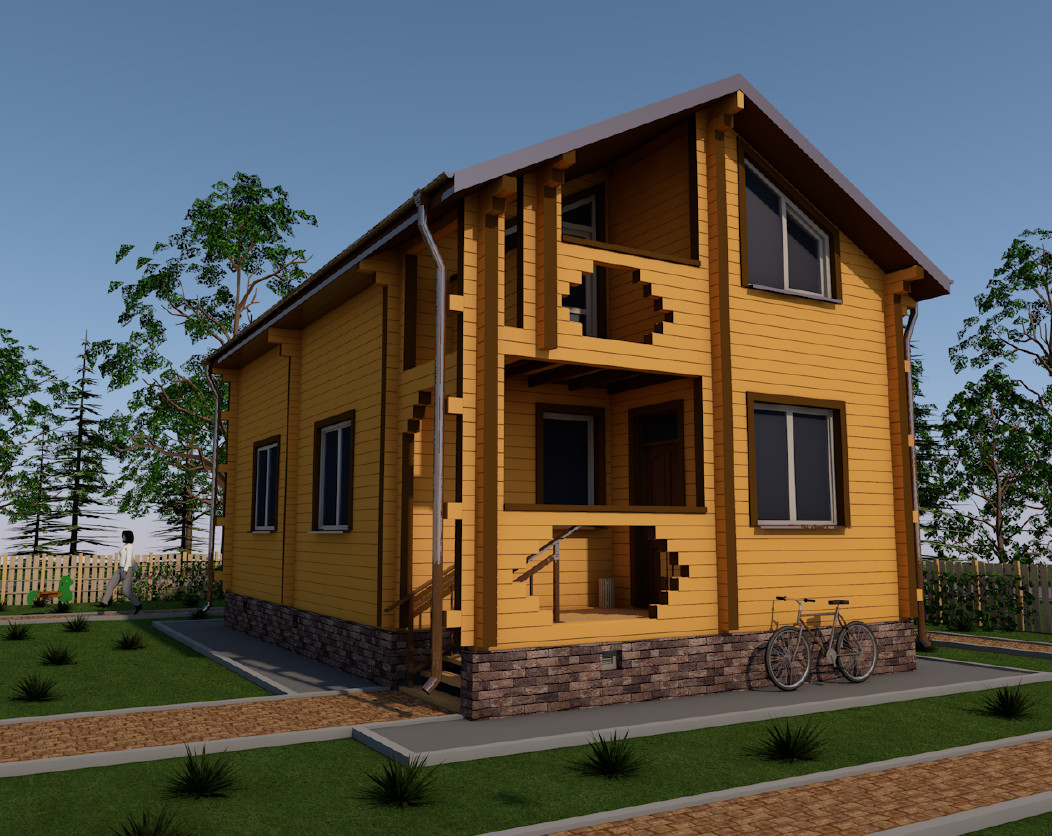 Архитектурные проекты малоэтажных жилых зданий