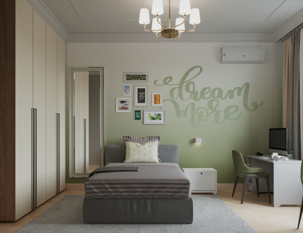 4-к квартира в Москве в пастельных тонах современной классики