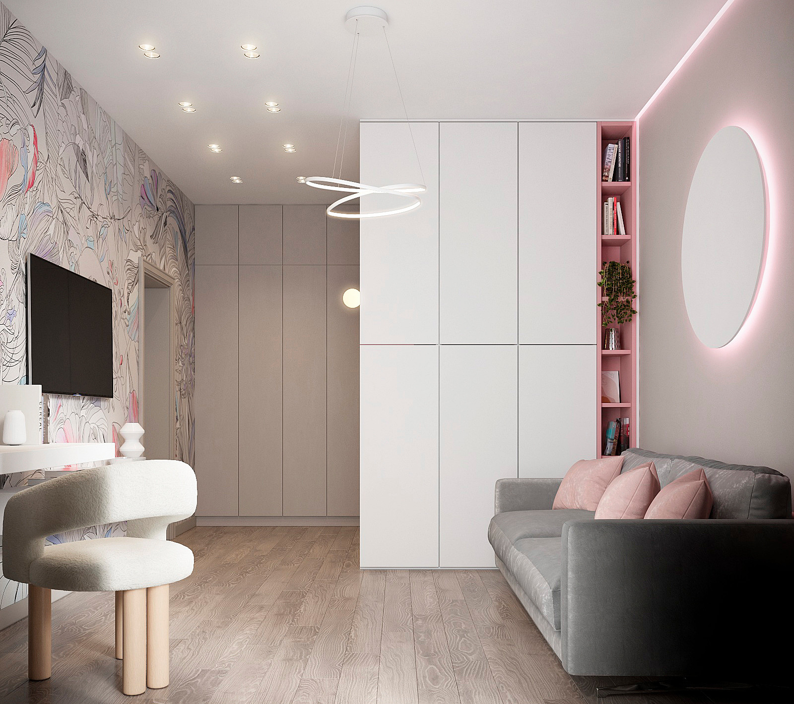 Квартира с вторым светом в современном стиле