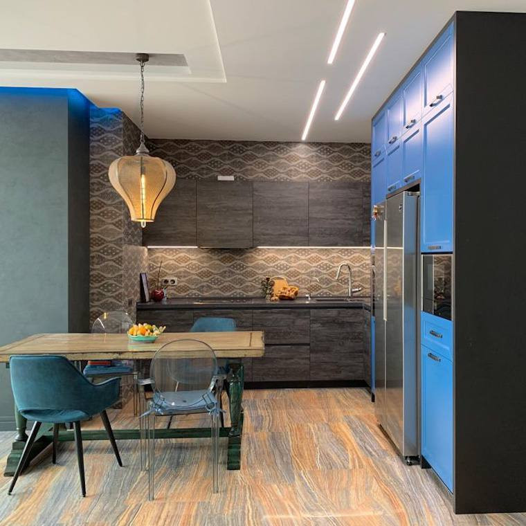 Кухня в стиле эклектика