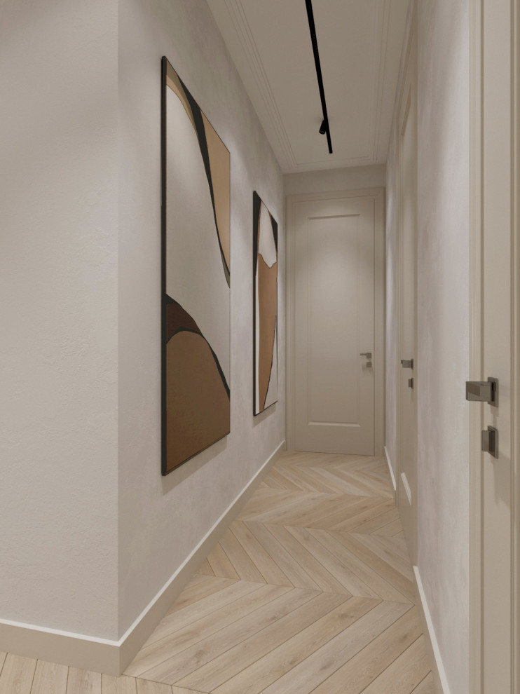 Обложка проекта: ЖК "Серебряный Фонтан" кухня гостиная