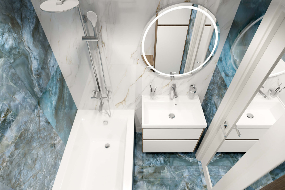 Трехкомнатная квартира 78 м2 в современном стиле, в доме серии П-44