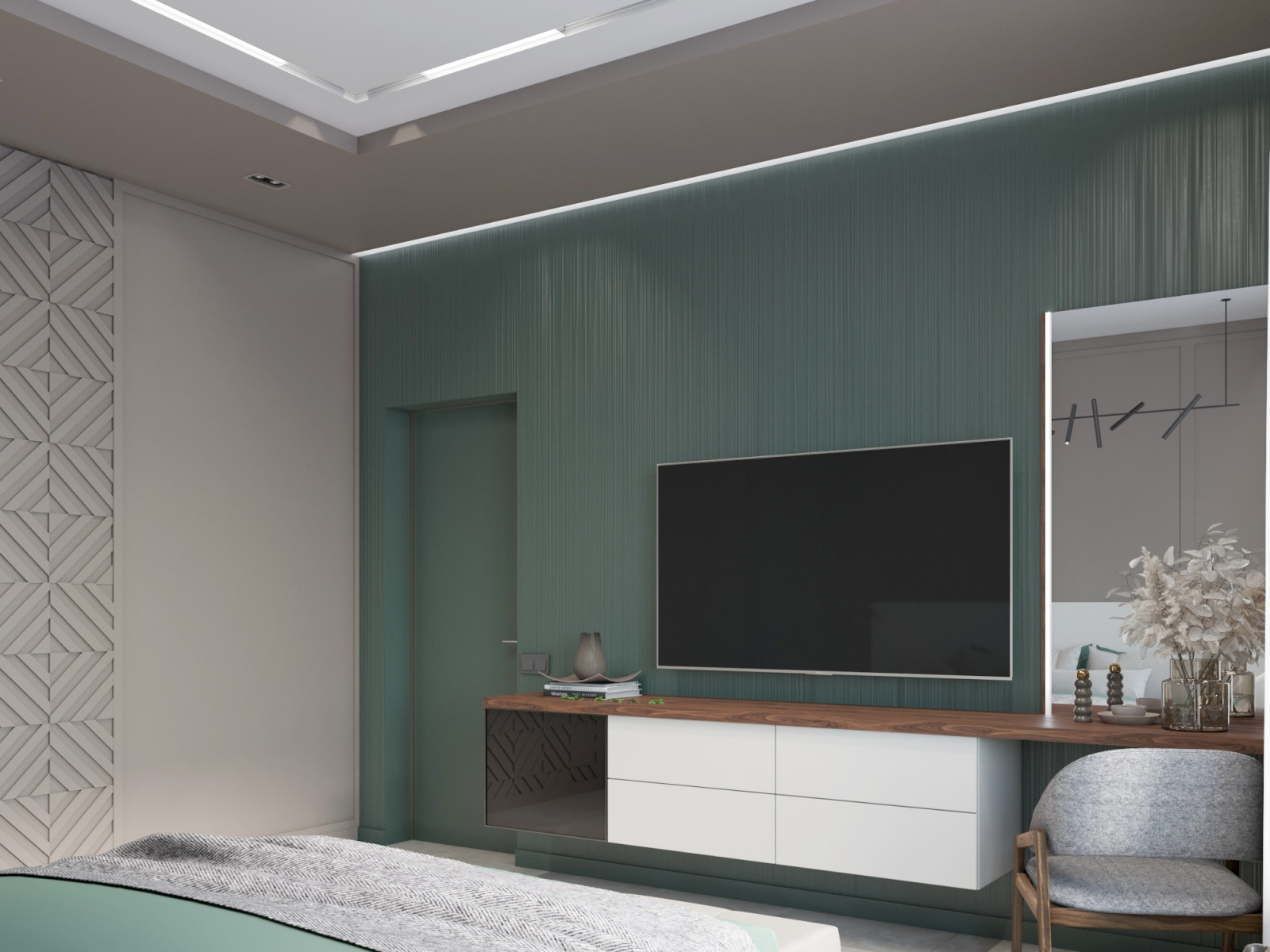 Спальная в частом доме