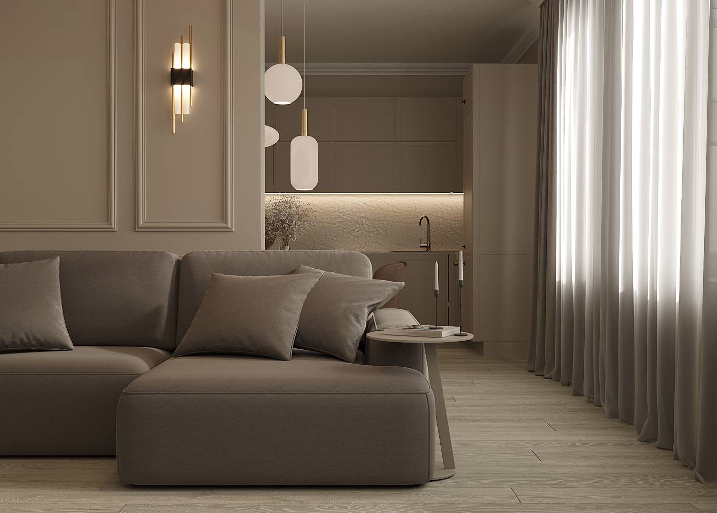 Гостиная в современном стиле