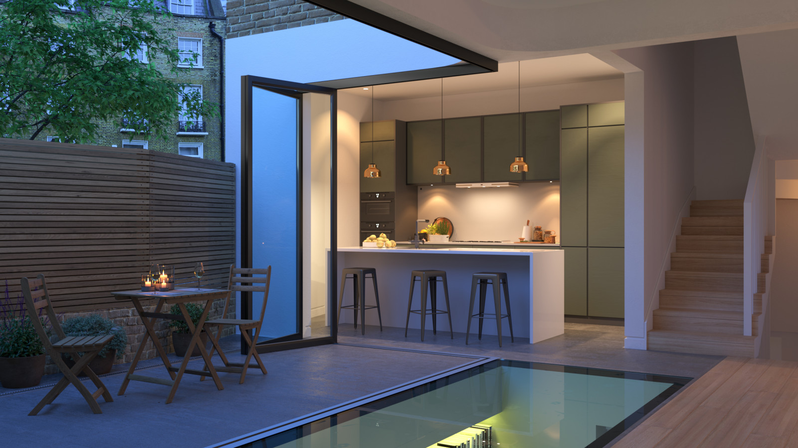 Квартира в здании Викторианской эпохи (визуализация)