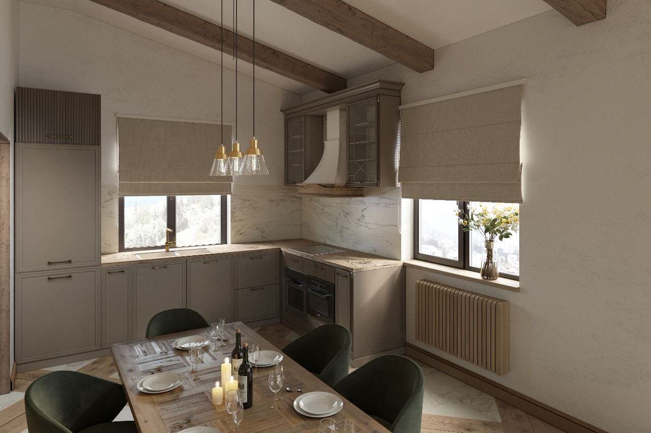 Дизайн - проект дома (гостиная - студия)