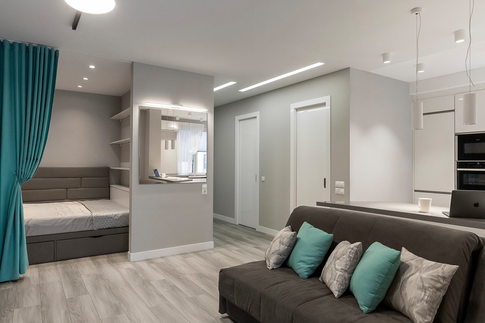 Современный минимализм студии для будущей студентки