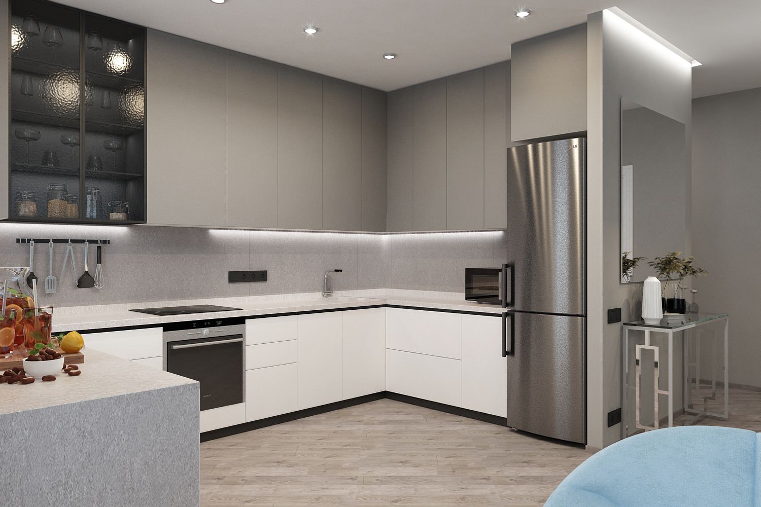 Гостиная-кухня