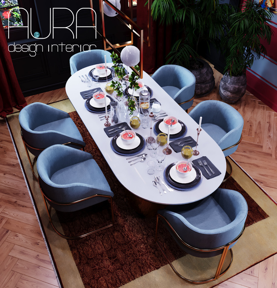 Дизайн столовой в коттедже на Рублево-Успенском шоссе, г. Москва