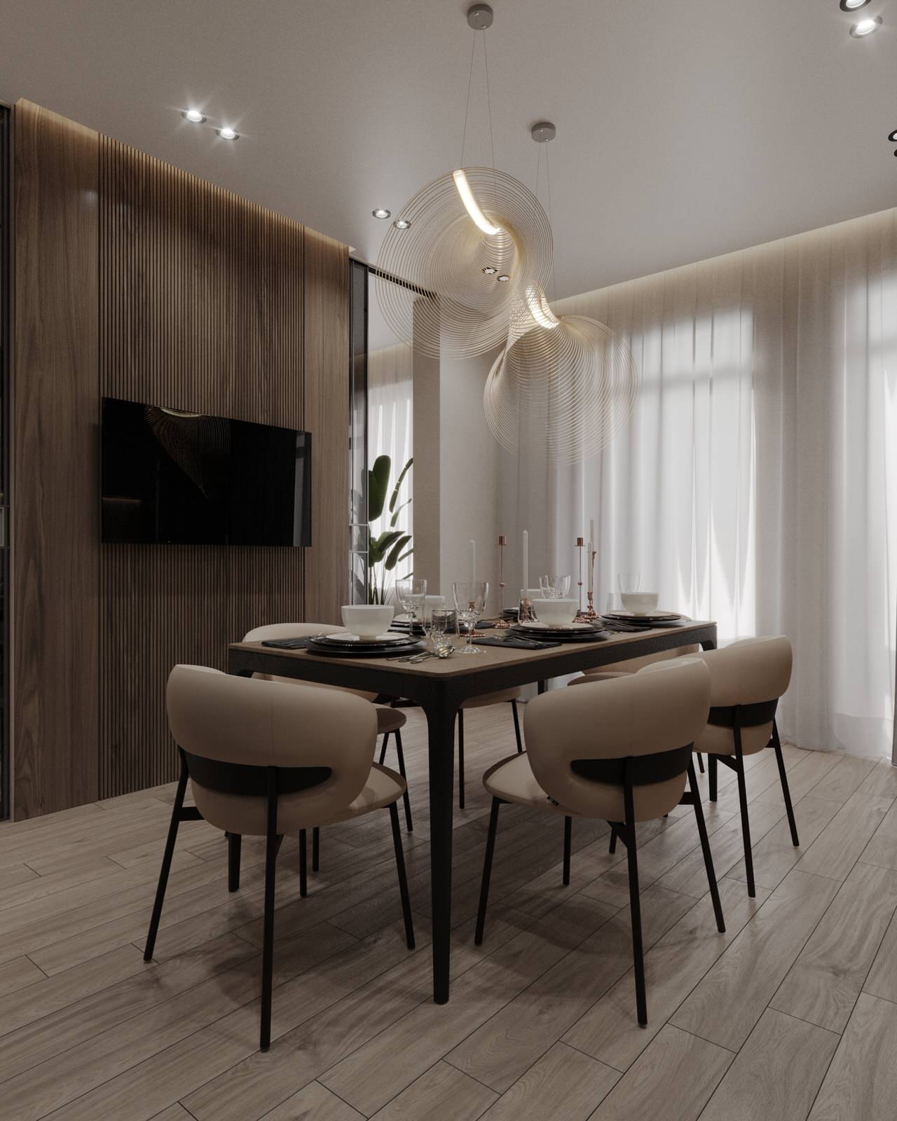 Двухкомнатная квартира с современным дизайном