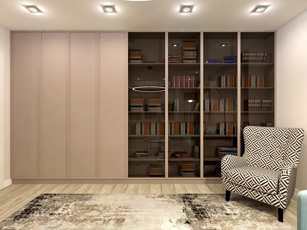 Лаконичный дизайн трехкомнатной квартиры