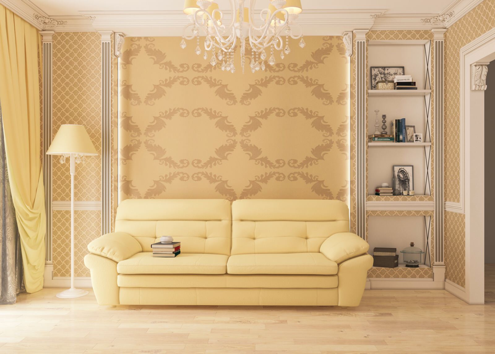 Интерьер квартиры в городе Горячий Ключ ЖК Лебединое Озеро