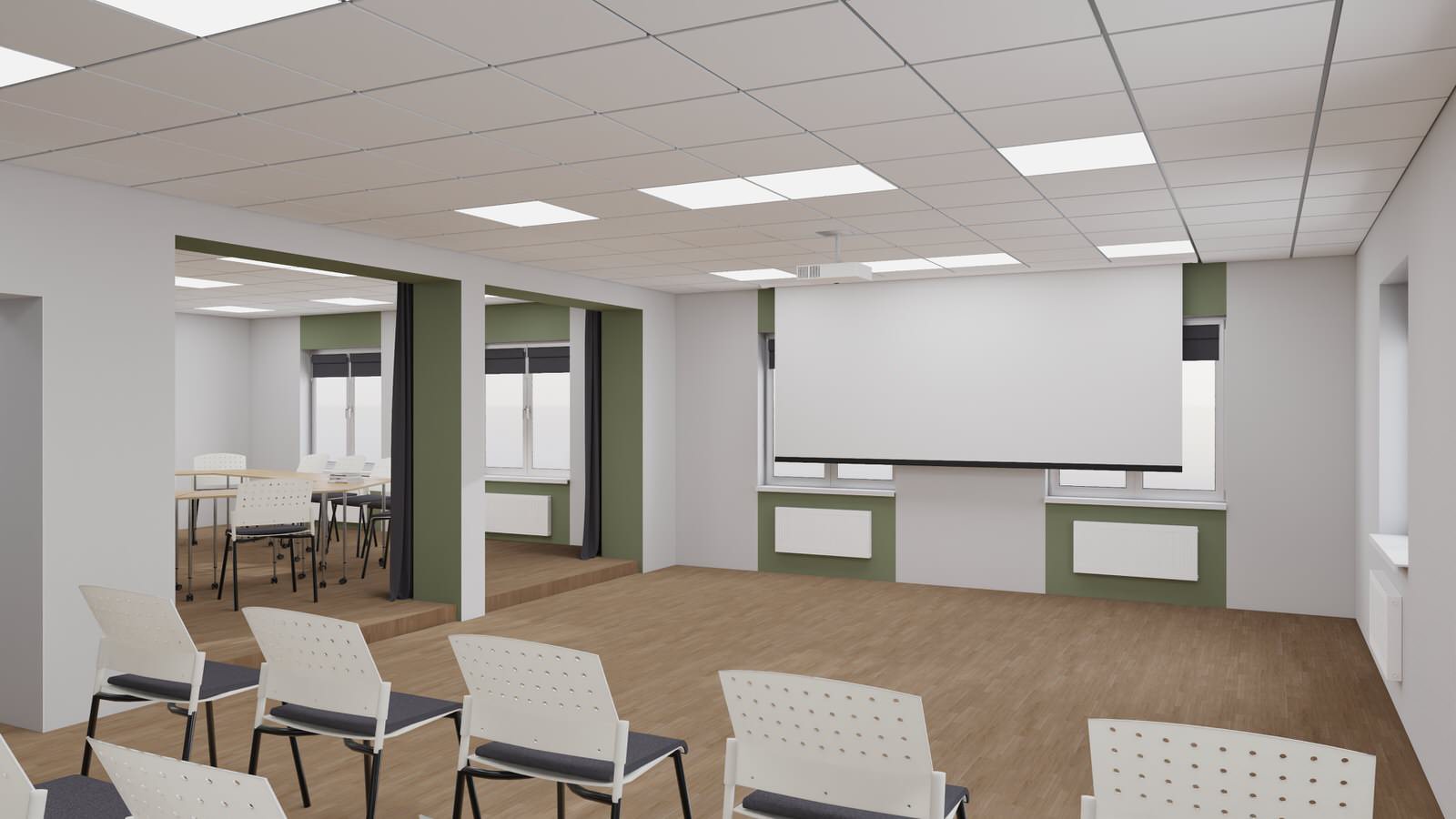 Общие пространства Областного центра профилактики и реабилитации в г. Тюмень