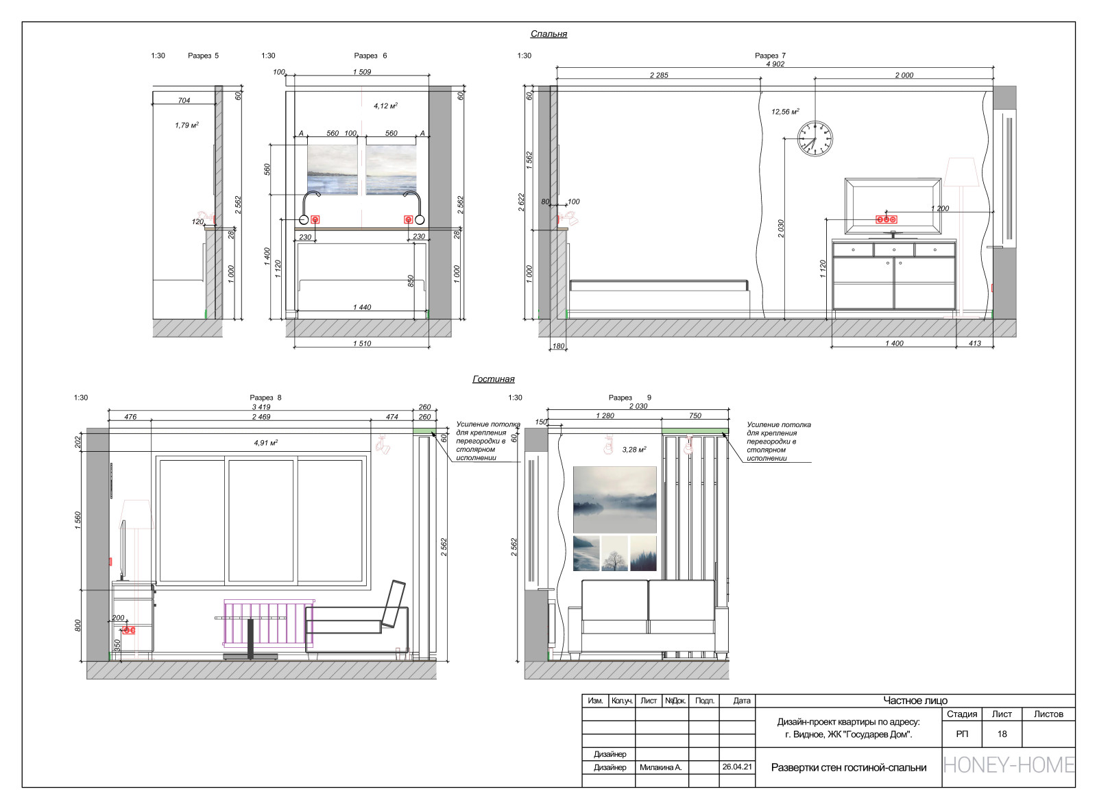 Небольшая квартира под сдачу. Видное.