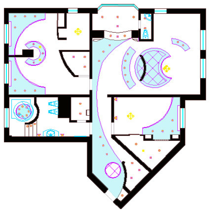 План перепланировки квартиры площадью 160 кв.м.