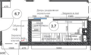 проект двухкомнатной квартиры в Подмосковье, Липкинское шоссе