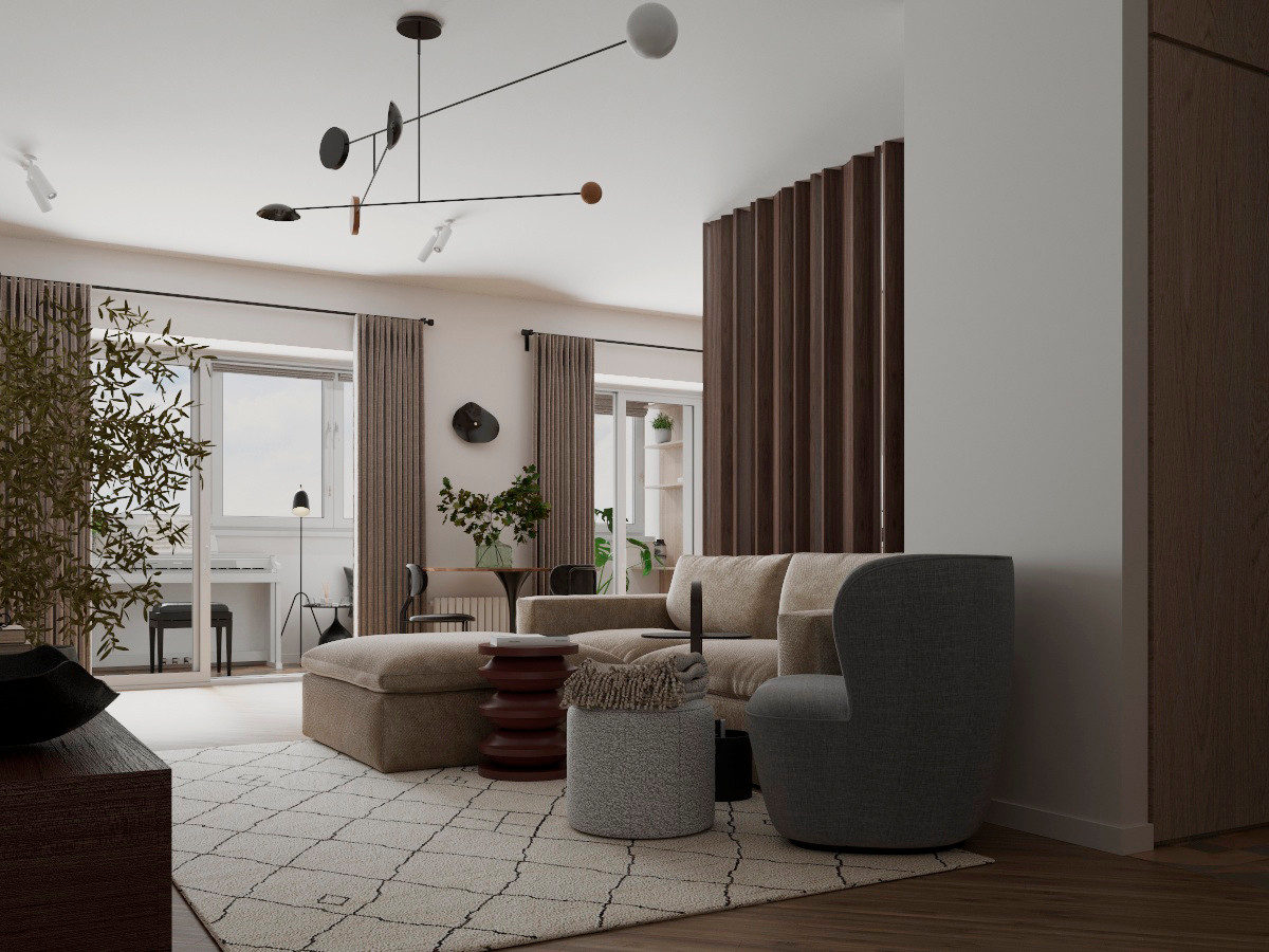 КВАРТИРА В СКАНДИНАВСКОМ СТИЛЕ