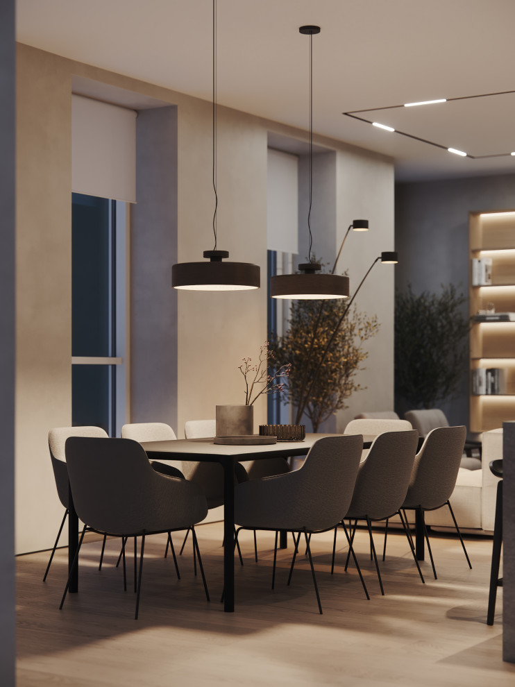 Квартира 144,8 m в стиле современный минимализм