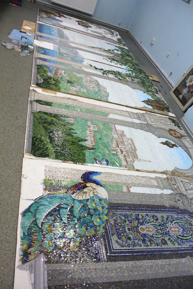 Мозаичное Панно "Восточная сказка" в интерьере бассейна