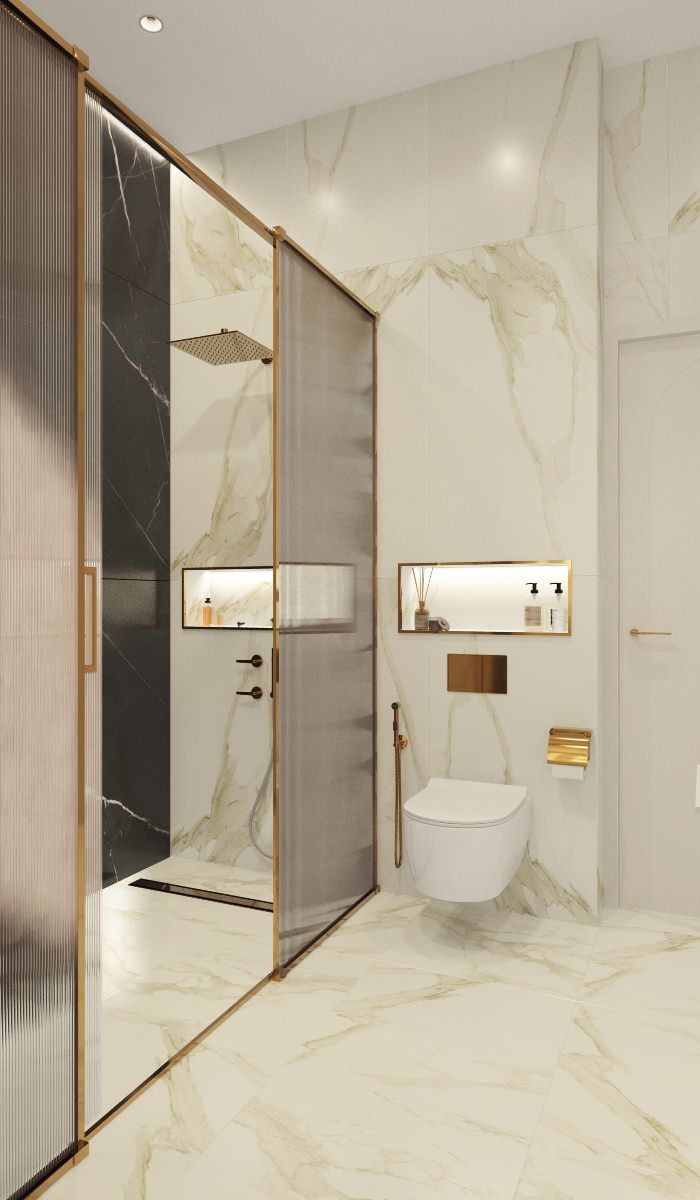 Двухэтажный дом в современной классике