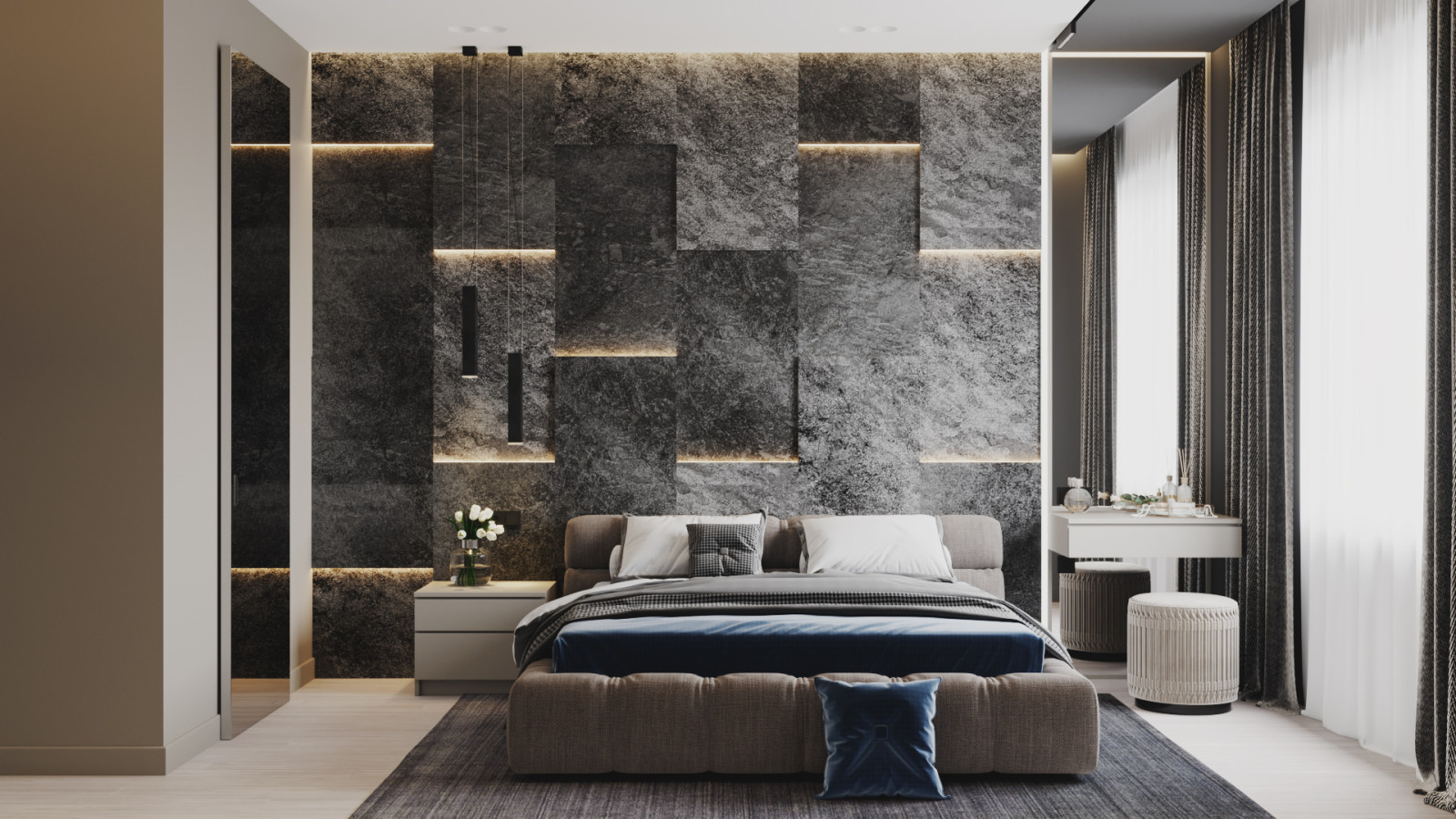 GRAY. Квартира в ЖК Дом на набережной, 64 кв.м