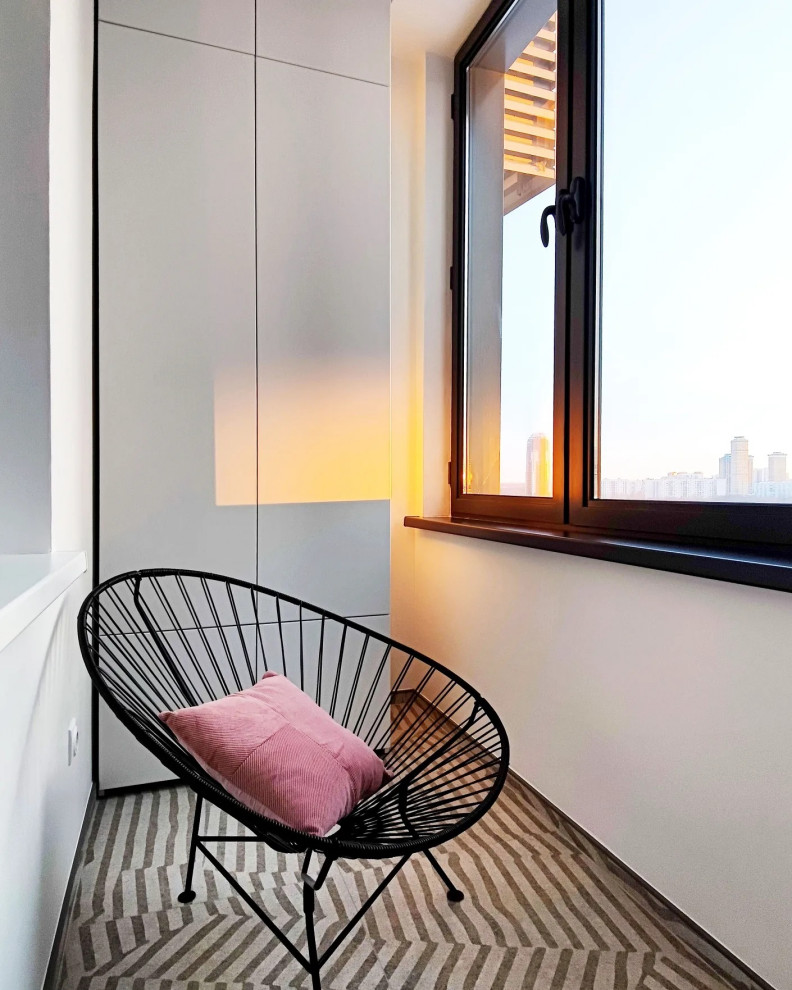 Дизайн-проект студии в современном стиле, 40м2