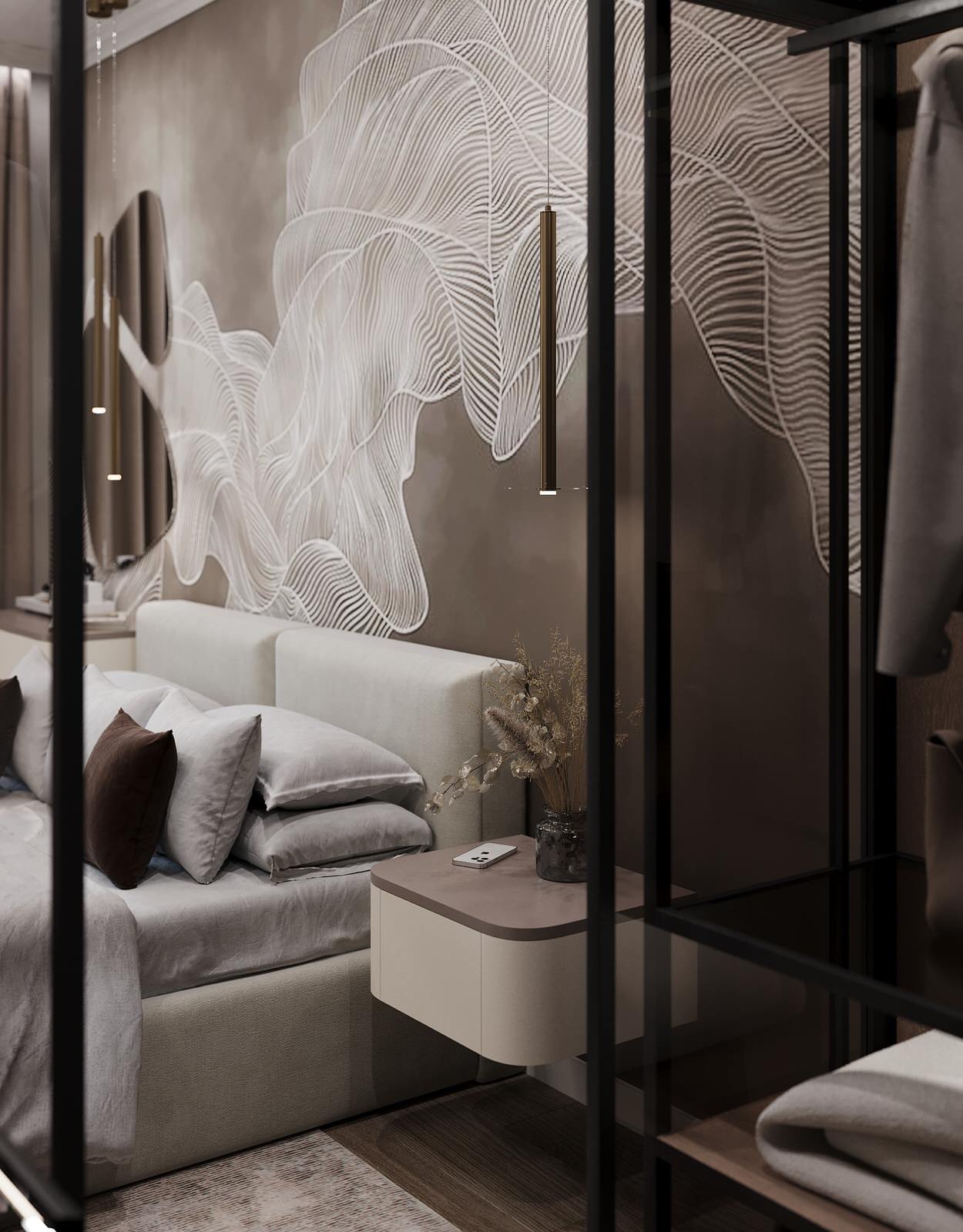 Обложка проекта: Спальня в ЖК Скайпарк, Ростов-на-Дону