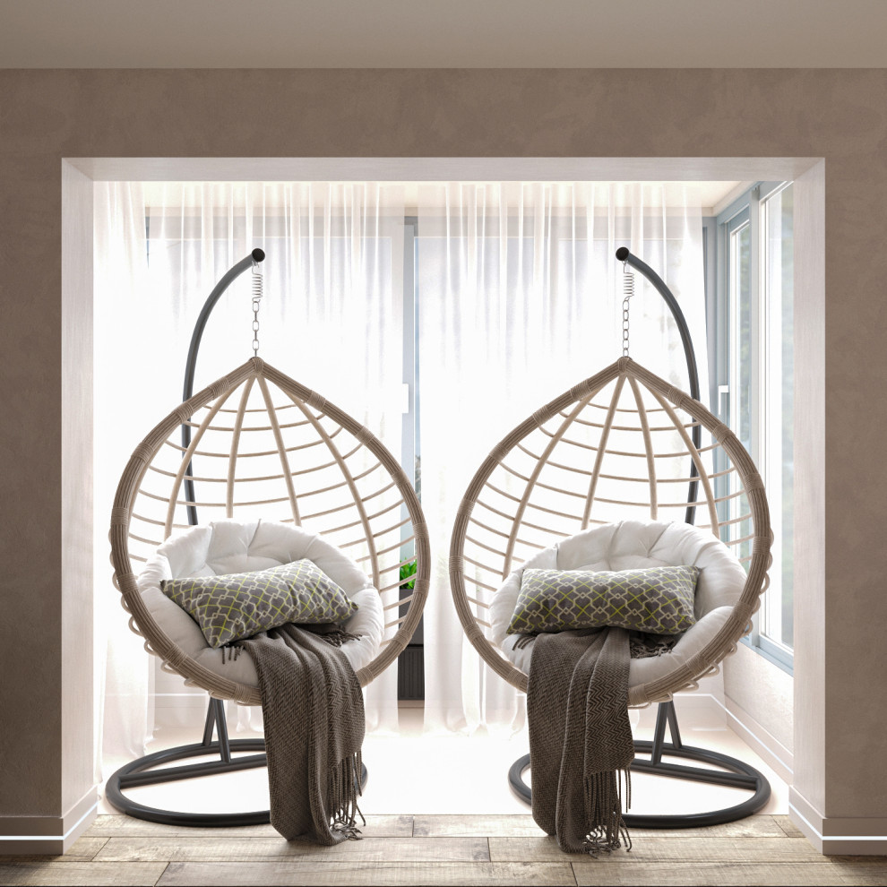 Современные оттенки серого и уютного дерева)