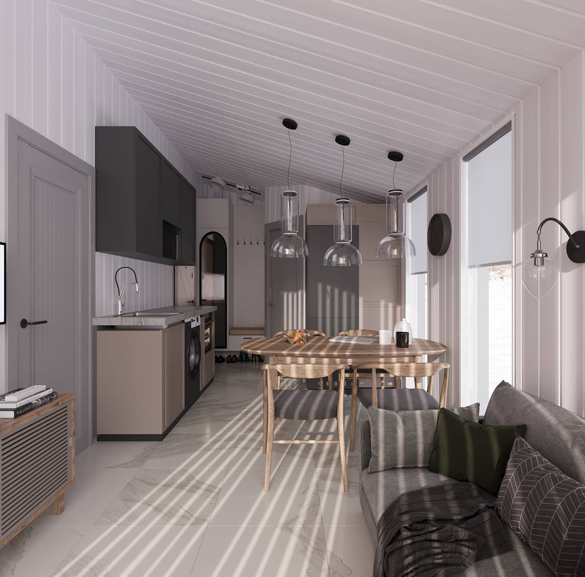 Дизайн интерьера модульного дома