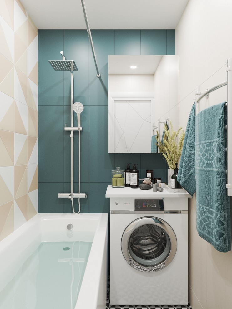 Обложка проекта: Проект ванной комнаты в типовой "Ульяновке"