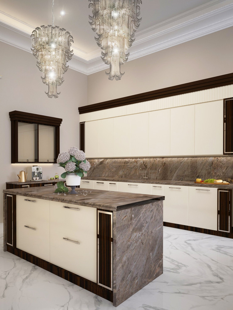 Кухня в загородном поселке "Парк Вилль". Рублевка.