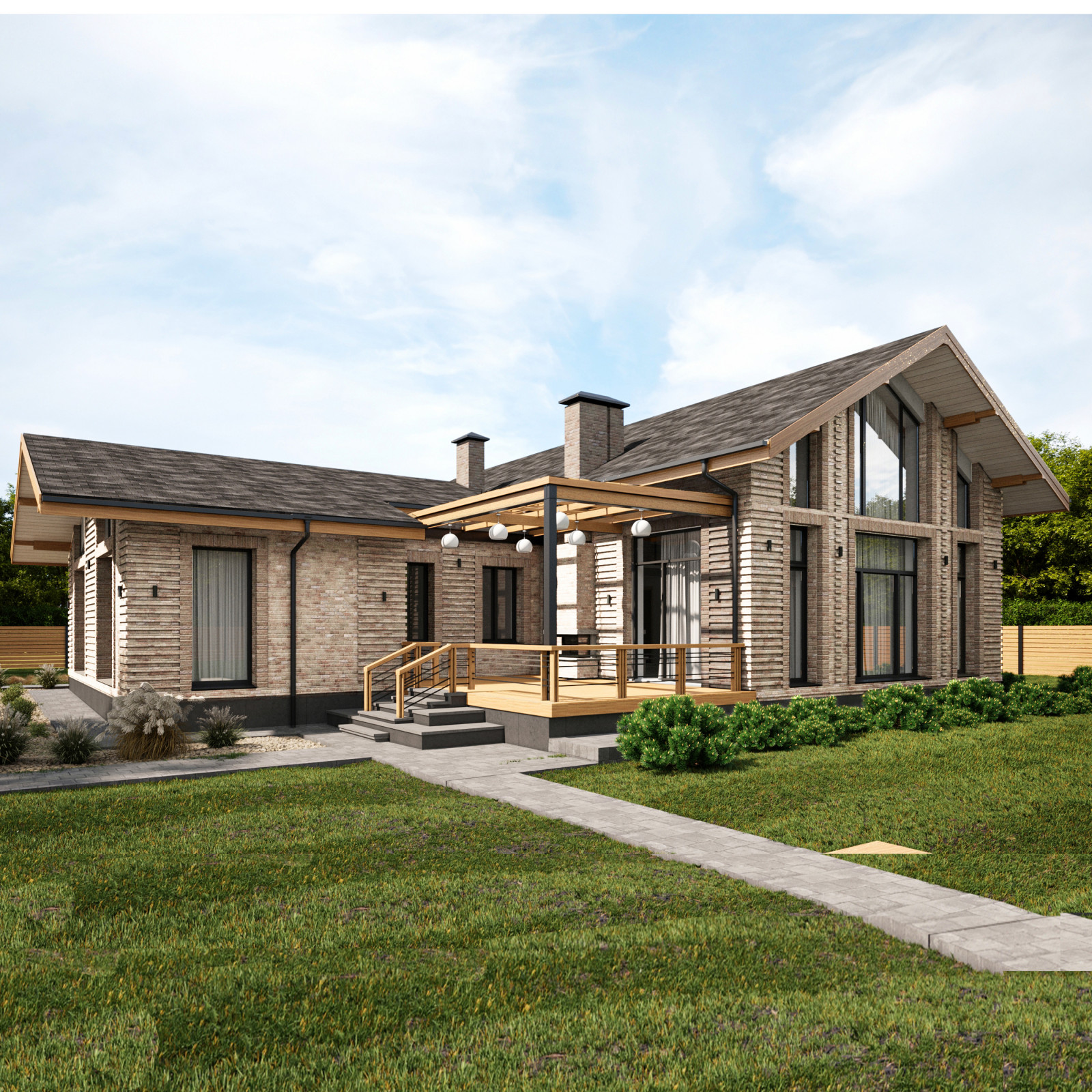 Одноэтажный дом в Курске