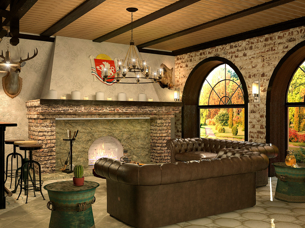 Охотничий домик в лесу